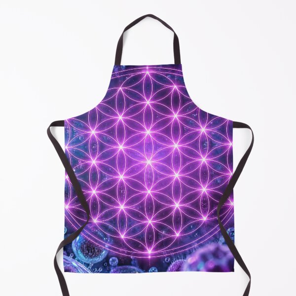 Item preview, Glowing Purple Flower of Life Microscopic Cellular Grid designed and sold by monkeybusiness.pt.