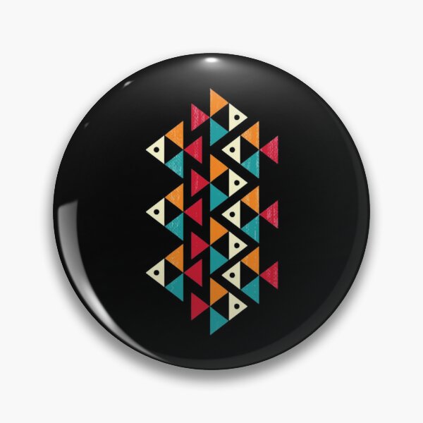 Item preview, Geometric Fish School Retro Abstract Ocean Design designed and sold by JaredDeShop.