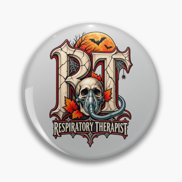 Item preview, Halloween RT Skull Respiratory Therapist Autumn designed and sold by ClinicalHubs.