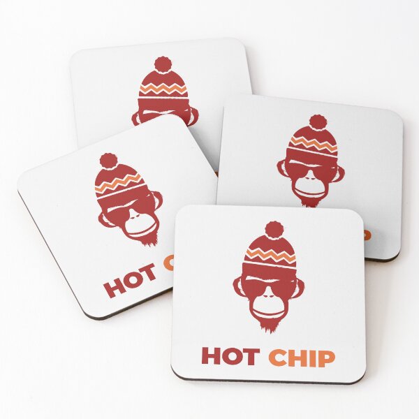 Item preview, HOT CHIP – Indie Electronic Monkey Logo Inspired Design designed and sold by THE MODA STEREO.