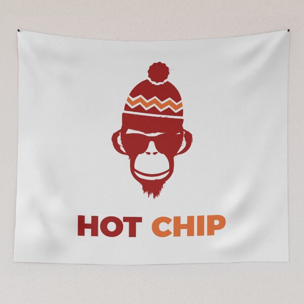 Item preview, HOT CHIP – Indie Electronic Monkey Logo Inspired Design designed and sold by THE MODA STEREO.