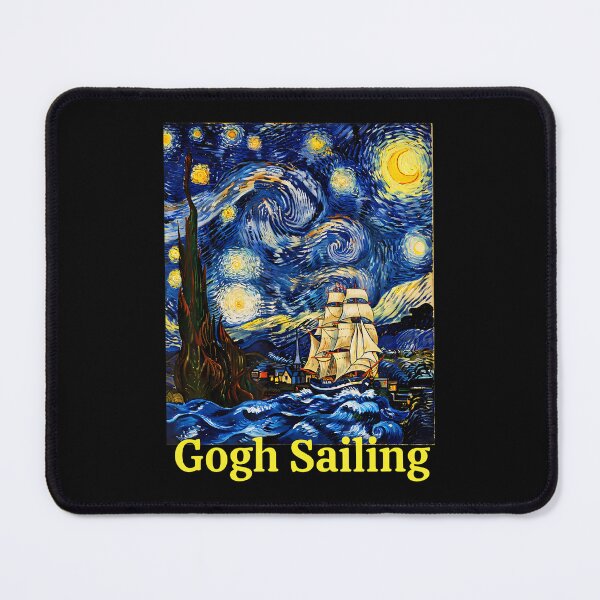 Item preview, Starry Night Gogh Sailing Sailor Sailboat Van Gogh Boating designed and sold by PAROSSA.