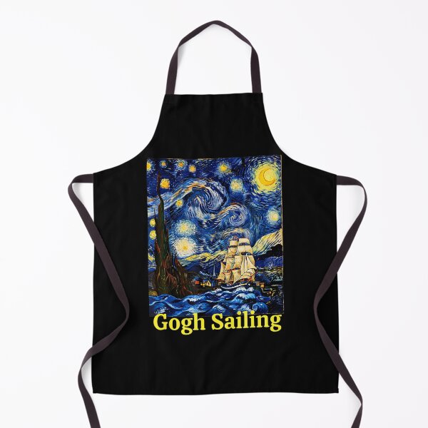Item preview, Starry Night Gogh Sailing Sailor Sailboat Van Gogh Boating designed and sold by PAROSSA.