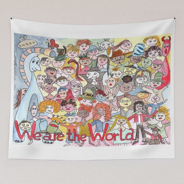 Item preview, We are the World - M. Jackson designed and sold by Anke‘s Bazaar.