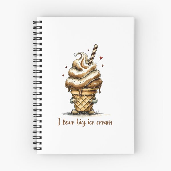 Item preview, Chocolate ice cream with latte coffee flavor - I love big ice cream designed and sold by MaciejRudzinsky.