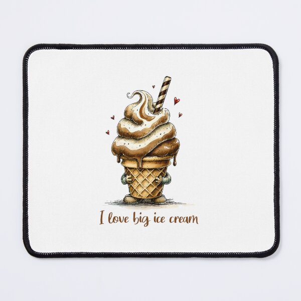 Item preview, Chocolate ice cream with latte coffee flavor - I love big ice cream designed and sold by MaciejRudzinsky.