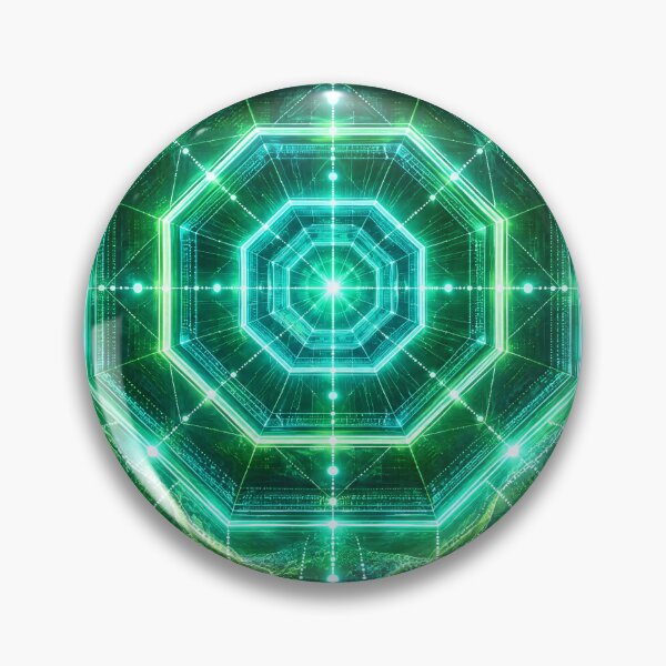 Item preview, Microscopic Leaf Stomata Sacred Geometry Octagon Gate designed and sold by monkeybusiness.pt.