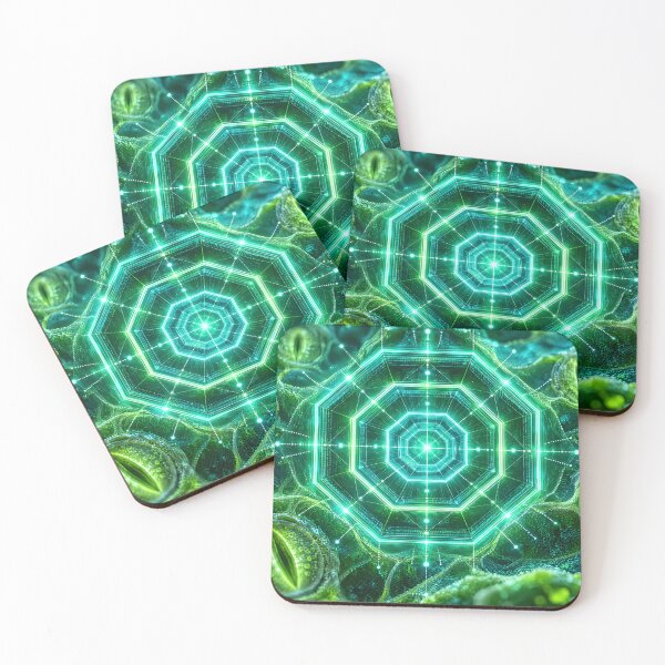 Item preview, Microscopic Leaf Stomata Sacred Geometry Octagon Gate designed and sold by monkeybusiness.pt.