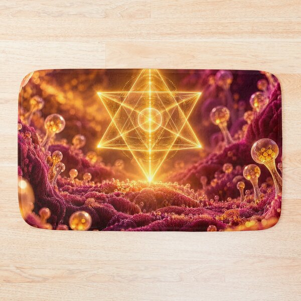 Item preview, Glowing Gold Merkaba Microscopic Organic Spore Portal designed and sold by monkeybusiness.pt.