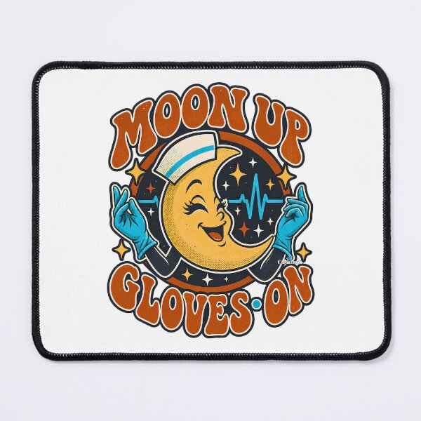 Item preview, Night Shift Nurse Moon Up Gloves On designed and sold by EvergreenPark - Tee Studio.