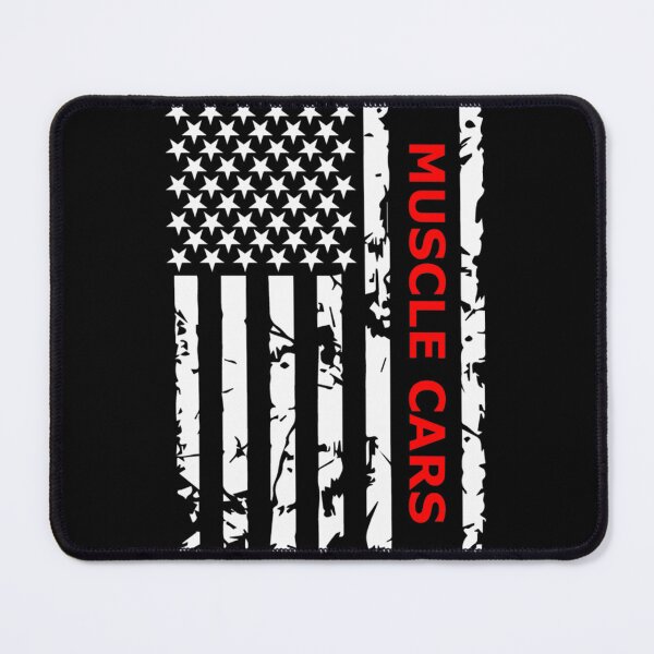 Item preview, Muscle Cars with Bold Black and White USA Flag Design for Auto Enthusiasts designed and sold by AliAhmed1005.