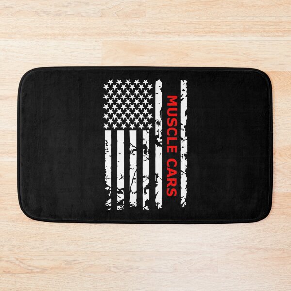 Item preview, Muscle Cars with Bold Black and White USA Flag Design for Auto Enthusiasts designed and sold by AliAhmed1005.