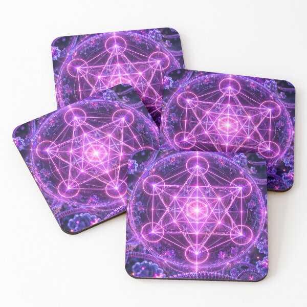 Item preview, Glowing Violet Metatrons Cube Quantum Microtubule Matrix designed and sold by monkeybusiness.pt.