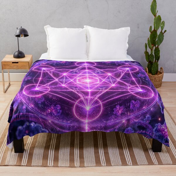 Item preview, Glowing Violet Metatrons Cube Quantum Microtubule Matrix designed and sold by monkeybusiness.pt.