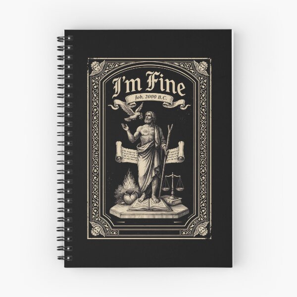 Item preview, I'm Fine Job 2000 BC Bible Humor designed and sold by Redgiant87x.