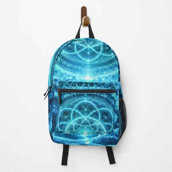 Item preview, Glowing Blue Sub-Cellular Sacred Geometry Mandala Horizon designed and sold by monkeybusiness.pt.