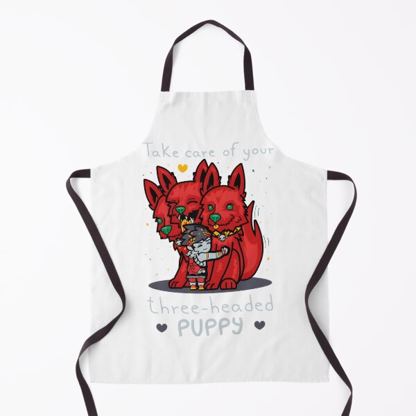 Item preview, Adorable Three-Headed Puppy Illustration Cute Fantasy Dog Design designed and sold by simonpaul1uk.