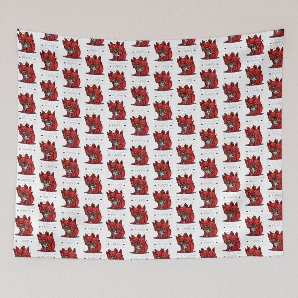 Item preview, Adorable Three-Headed Puppy Illustration Cute Fantasy Dog Design designed and sold by simonpaul1uk.