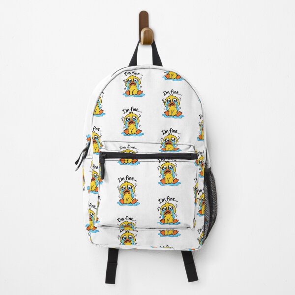 Item preview, I'm Fine Crying Duck - Funny Sad Animal Meme designed and sold by Duck lovers.