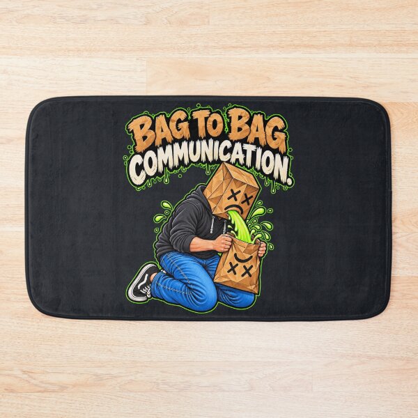 Item preview, Bag to Bag Communication – Funny Cartoon designed and sold by RockyMemes.