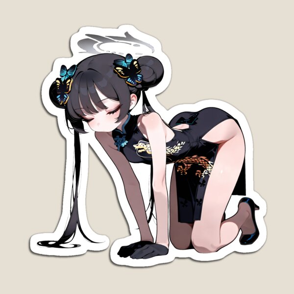 Item preview, Kisaki Blue Archive Sticker | Elegant Bowing Anime Girl Decal designed and sold by RGB-crayon.