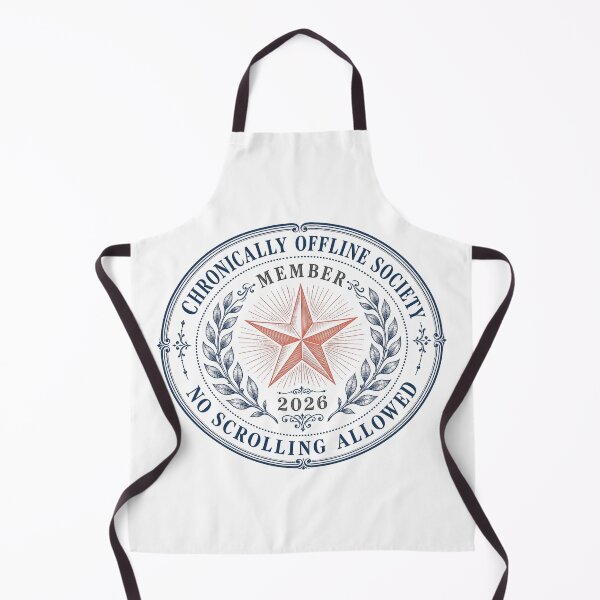 Item preview, Chronically Offline Society Member Vintage Seal designed and sold by Art&Fun.
