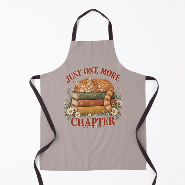 Item preview, ust One More Chapter – Sleeping Ginger Cat on Vintage Books designed and sold by NinaCreator.