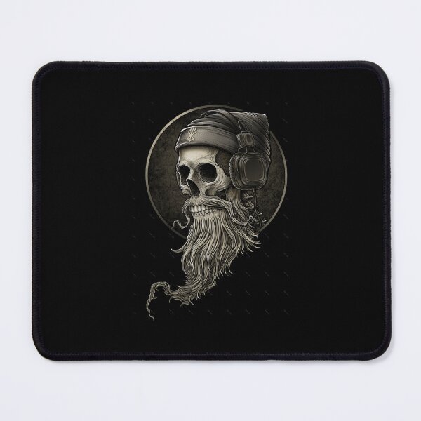 Item preview, Viking Vintage Skull Beard with Headphone  Oversized designed and sold by popcorn75.