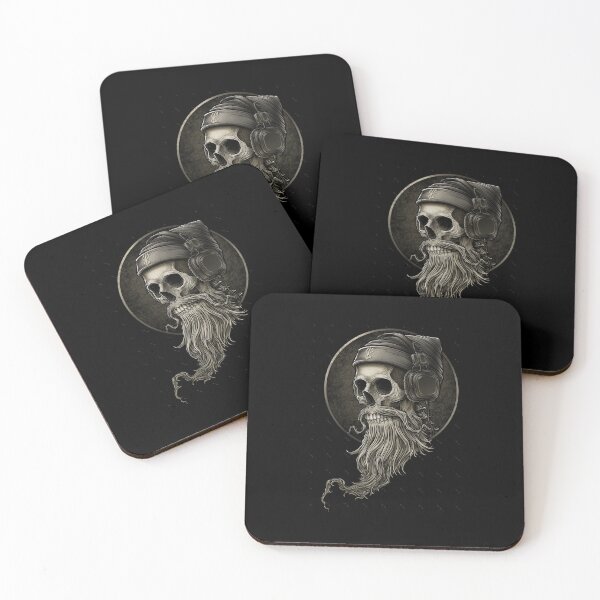 Item preview, Viking Vintage Skull Beard with Headphone  Oversized designed and sold by popcorn75.