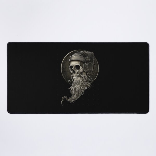 Item preview, Viking Vintage Skull Beard with Headphone Oversized designed and sold by popcorn75.