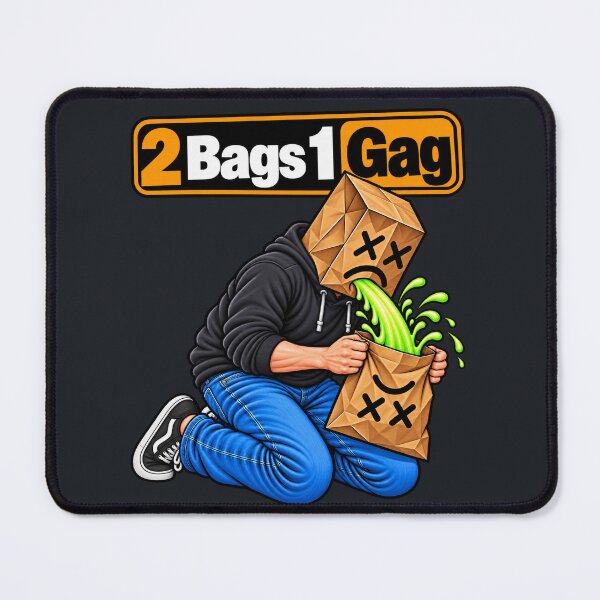 Item preview, 2 Bags 1 Gag – Paper Bag Humor designed and sold by RockyMemes.