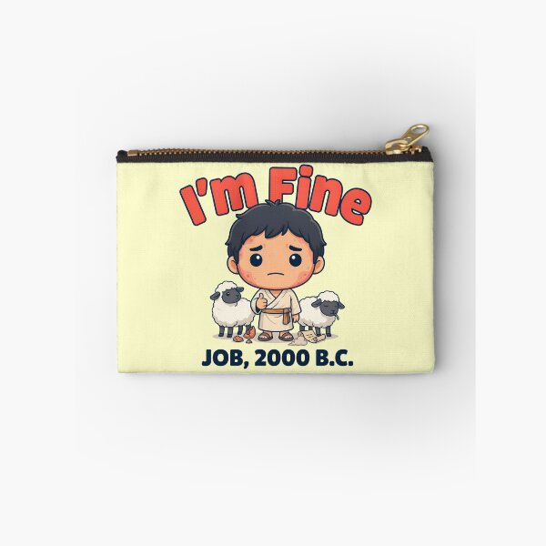 Item preview, I'm Fine Job 2000 BC Funny Christian Meme designed and sold by Redgiant87x.