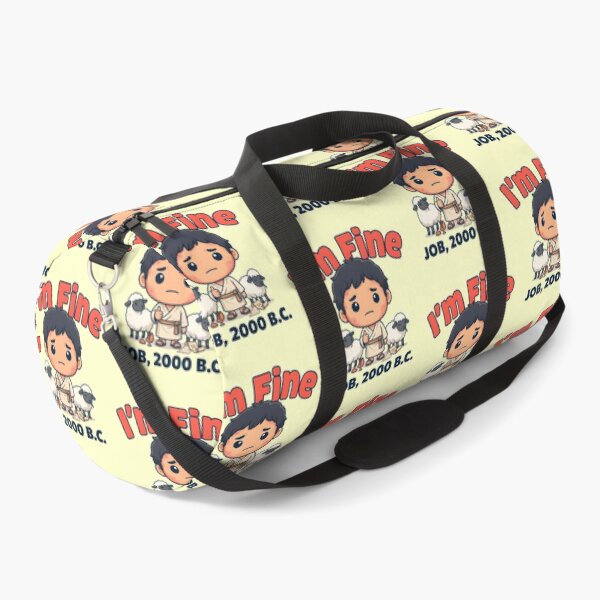 Item preview, I'm Fine Job 2000 BC Funny Christian Meme designed and sold by Redgiant87x.