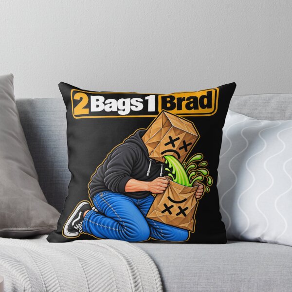 Item preview, 2 Bags 1 Brad – Paper Bag Humor designed and sold by RockyMemes.