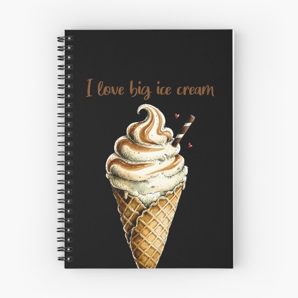 Item preview, Chocolate ice cream with latte coffee flavor - I love big ice cream designed and sold by MaciejRudzinsky.