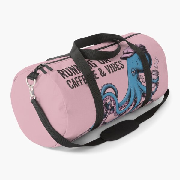 Item preview, Running on Caffeine & Vibes – Coffee Octopus Art for Tired Souls designed and sold by ZyxDes.