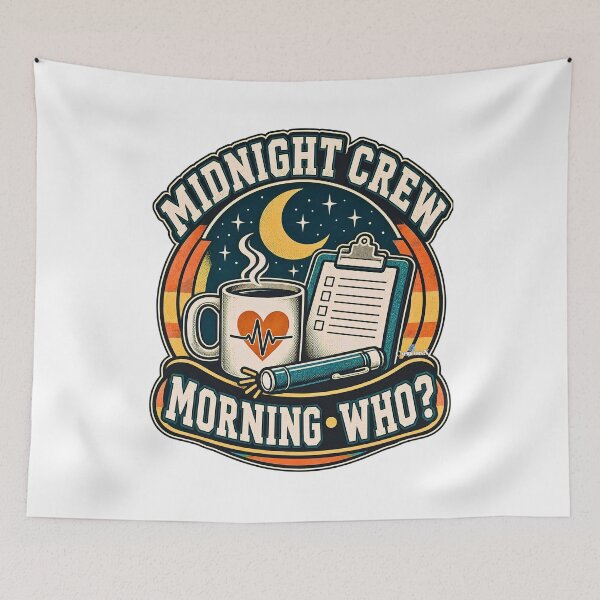 Item preview, Midnight Crew Morning Who designed and sold by EvergreenPark - Tee Studio.