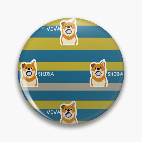 Item preview, Multi stripe with Shiba Inu puppy "SPORT CLUB" designed and sold by ShibaCruise-On.