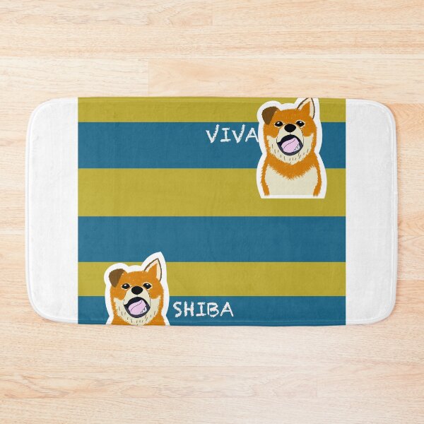 Item preview, Multi stripe with Shiba Inu puppy "SPORT CLUB" designed and sold by ShibaCruise-On.