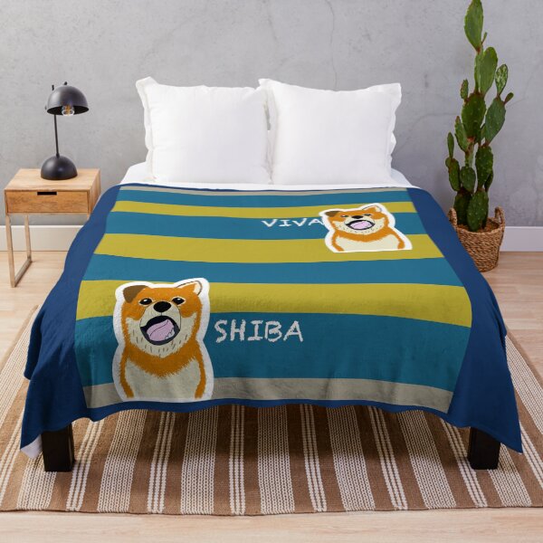 Item preview, Multi stripe with Shiba Inu puppy "SPORT CLUB" designed and sold by ShibaCruise-On.