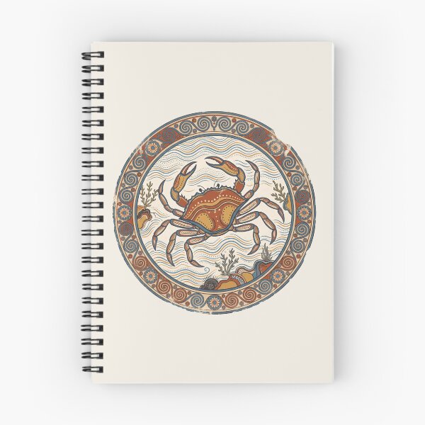 Item preview, Minoan Crab: Bronze Age Aegean Marine Fresco Ceramic Art designed and sold by FreiherrPK.