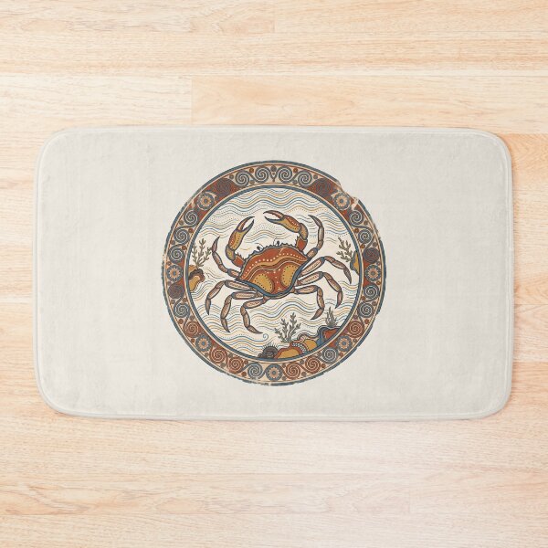 Item preview, Minoan Crab: Bronze Age Aegean Marine Fresco Ceramic Art designed and sold by FreiherrPK.