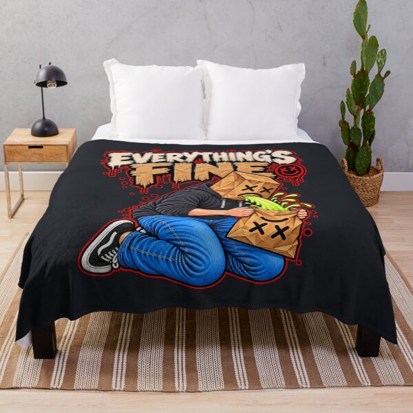 Item preview, Everything’s Fine – Paper Bag Head Cartoon designed and sold by RockyMemes.