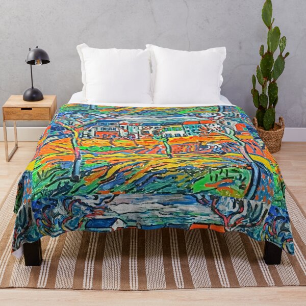 Item preview, Houses at Chatou by Maurice de Valminck (fauvist art digitally enhanced by WatermarkNZ Press) designed and sold by CristalleLisa.