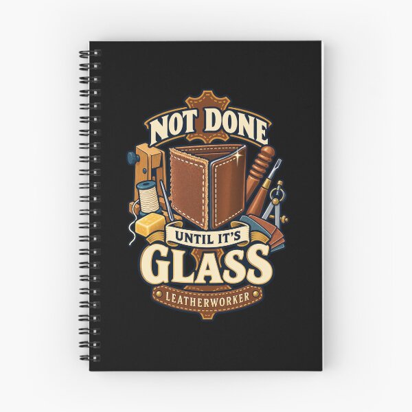 Item preview, Not Done Until It's Glass - Funny Leatherworker Gift designed and sold by Ridaelb.