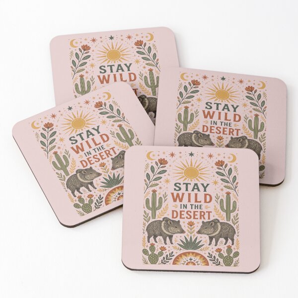 Item preview, Stay Wild in the Desert – Javelina & Collared Peccary designed and sold by Art-Arcade6.