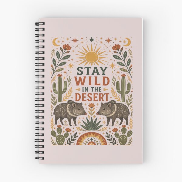 Item preview, Stay Wild in the Desert – Javelina & Collared Peccary designed and sold by Art-Arcade6.