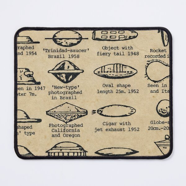 Item preview, Vintage 1967 UFO Identification Chart designed and sold by thefreezoneart.