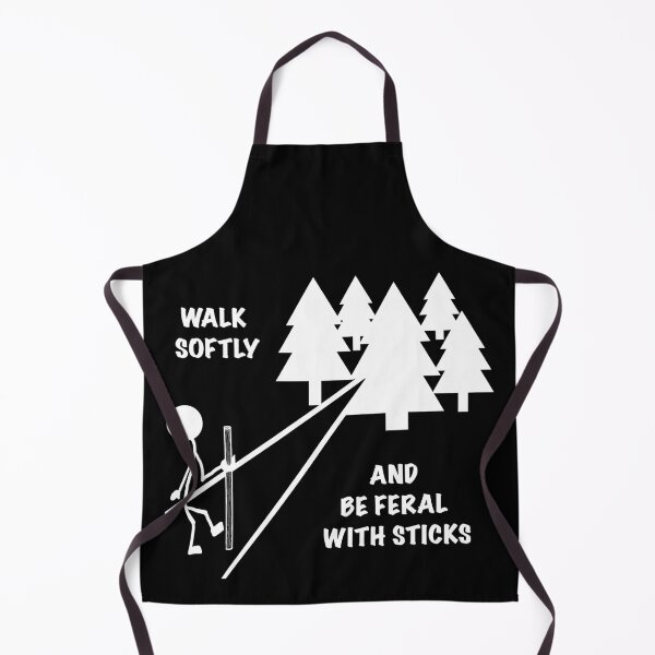 Item preview, Walk Softly and Be Feral With Sticks (Dark Tee Design) designed and sold by Feral Vibes.