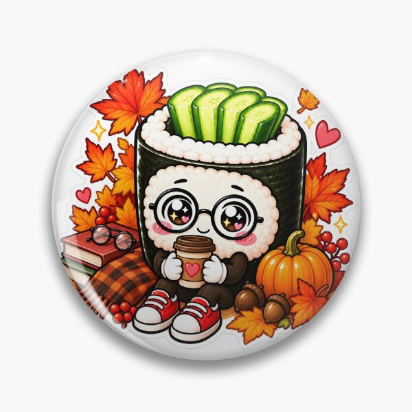 Item preview, Kappa Maki Cozy Autumn Sticker designed and sold by OddGarage.